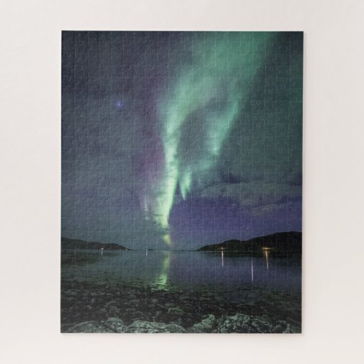 Puzzle Fjord Northern Lights (Vertical)