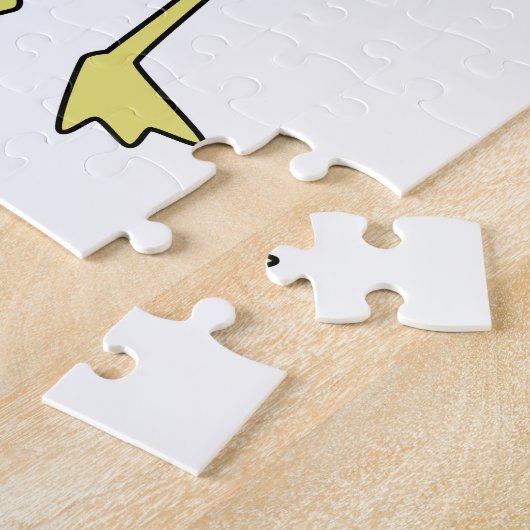 Puzzle Flamant rose à la crème glacée gaufre (Côté)