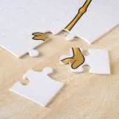 Puzzle Flamant rose à Yoga Exercice d'étirement (Côté)