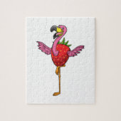 Puzzle Flamant rose aux fraises (Vertical)