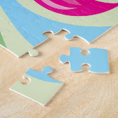 Puzzle Flamant rose avec étoile de mer (Côté)