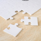 Puzzle Flamant rose avec la coupe du café (Côté)