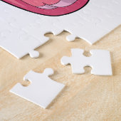 Puzzle Flamant rose avec piscine (Côté)