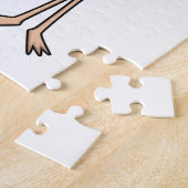 Puzzle Flamant rose comme pensionné avec Casquette (Côté)