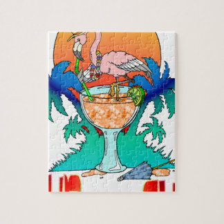 Puzzle Flamant rose dans le soleil