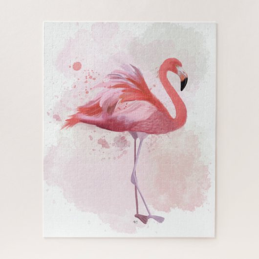 Puzzle Flamant rose de bouffée (Vertical)