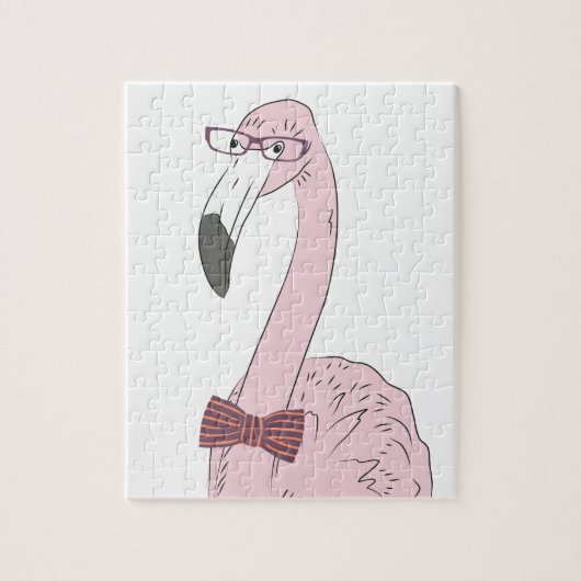 Puzzle Flamant rose de hippie (Vertical)