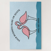 Puzzle Flamant rose de votre entreprise ou devis 20 po x  (Vertical)