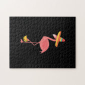 Puzzle Flamant rose Drôle Nourriture Mexicaine Taco Lover (Horizontal)