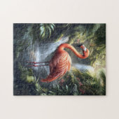 Puzzle Flamant rose et cascade de la Jungle (Horizontal)
