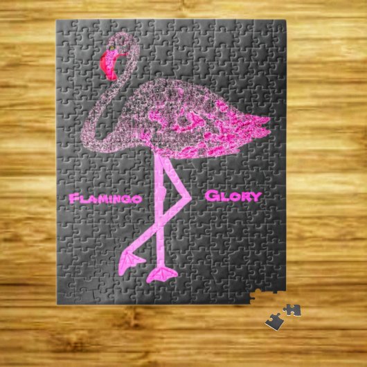 Puzzle Flamant rose gloire