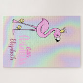 Puzzle Flamant Rose Petite Princesse Ombre (Horizontal)