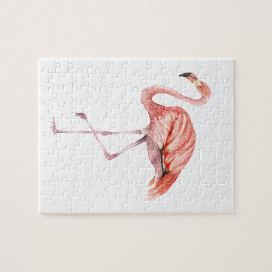 Puzzle Flamant rose rose (Horizontal)