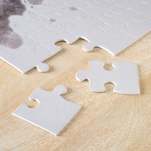 Puzzle Flamant rose rose - Aquarelle - 02 (Côté)