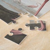 Puzzle Flamant rose rose des oiseaux d'Amérique (Côté)
