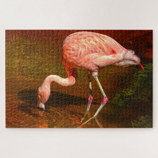 Puzzle Flamant rose rose Floride. (Horizontal)