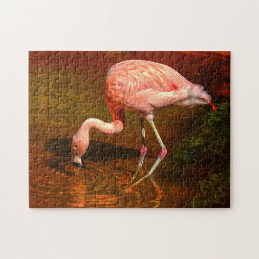 Puzzle Flamant rose rose Floride. (Horizontal)