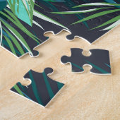 Puzzle Flamant rose tropical : Fleurs d'été Motif (Côté)