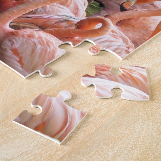 Puzzle Flamants roses exotiques (Côté)