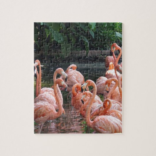Puzzle Flamants roses exotiques (Vertical)
