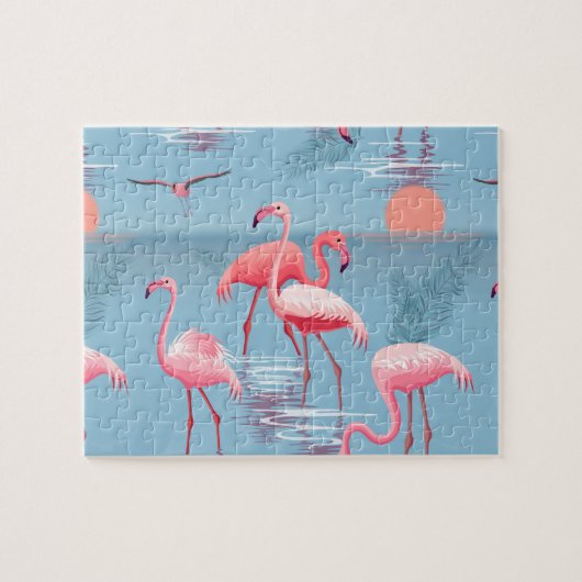 PUZZLE FLAMANTS ROSES MOTIF 1 (Horizontal)