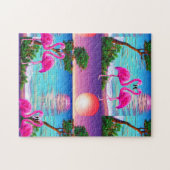Puzzle Flamants roses Sun (Horizontal)