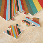 Puzzle Flambée Colorée De Rayures Rétro (Côté)