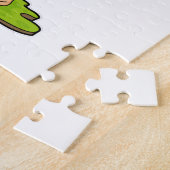Puzzle Flamingo as Princess with Crown (Côté)