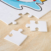Puzzle Flamingo at Swimming with Lifebuoy (Côté)