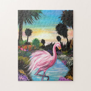 Puzzle Flamingo Paradise