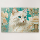 Puzzle Flamme Lynx Point Siamese Portrait Art (Horizontal)