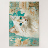 Puzzle Flamme Lynx Point Siamese Portrait Art (Vertical)