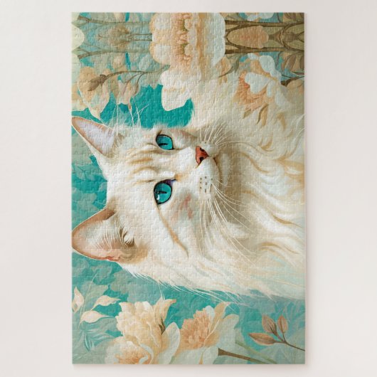 Puzzle Flamme Lynx Point Siamese Portrait Art (Vertical)