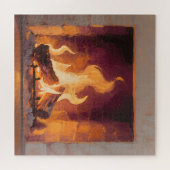 Puzzle Flammes de cheminée cosy (Horizontal)