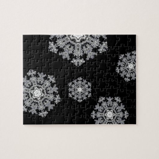 Puzzle Fléau de neige en argent (Horizontal)