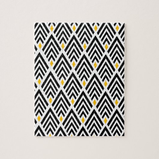 Puzzle Flèches Art déco avec Motif or (Vertical)