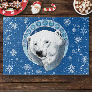 Puzzle Flèches de neige Ours Polaire Art Nouveau