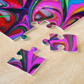Puzzle Flèches de peinture arc-en-ciel Abstraites hypnoti (Côté)