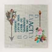 Puzzle Flèches de style Boho | Soyez Exactement Vous | In (Horizontal)