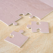 Puzzle Fleur abstraite délicate sur fond rose pâle (Côté)