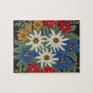 Puzzle Fleur alpine suisse Edelweiss