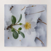 Puzzle fleur blanche (Horizontal)