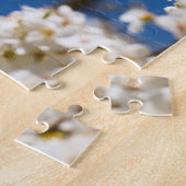 Puzzle Fleur blanche fond de ciel bleu (Côté)