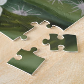 Puzzle Fleur blanche Saguaro Cactus illustrée (Côté)