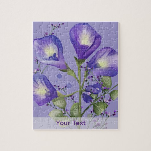 Puzzle Fleur Bleue (Vertical)