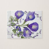 Puzzle Fleur Bleue (Horizontal)