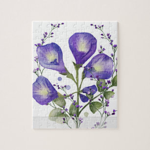 Puzzle Fleur Bleue