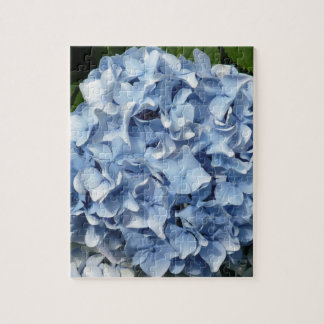 Puzzle Fleur bleue d'hortensia