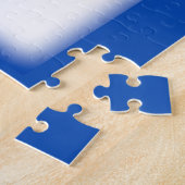 Puzzle Fleur Bluebonnet texane sur blanc avec graphisme (Côté)