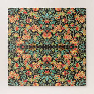 Puzzle Fleur chaotique : motif abstrait vintage.